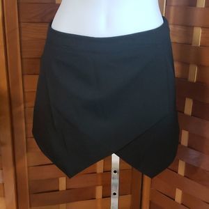 Missguided brand asymmetrical black skort (UK 10)